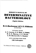 BERGEY'S MANUAL OF DETERMINATIVE BACTERIOLOGY  (EIGHTH EDITION)