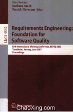 Lecture Notes in Computer Science 4542 Requirements Engineering:Foundation for Software Quality 13th