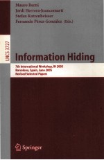 Lecture Notes in Computer Science 3727 Information Hiding 7th International Workshop