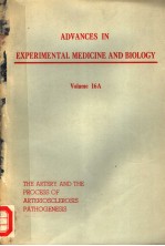 ADVANCES IN EXPERIMENTAL MEDICINE AND BIOLOGY  VOLUME 16A