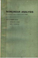 NONLINEAR ANALYSIS  A COLLECTION OF PAPERS IN HONOR OF ERICH H.ROTHE