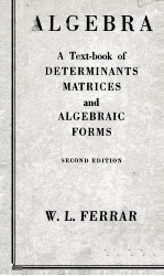 Algebra A Text-Book Of Determinants