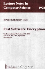 Lecture Notes in Computer Science 1978 Fast Software Encryption 7th International Workshop