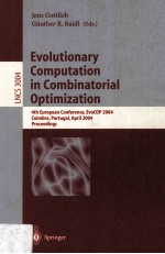 Lecture Notes in Computer Science 3004 Evolutionary Computation in Combinatorial Optimization 4th Eu