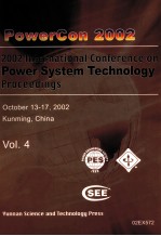 POWERCON 2002 2002 INTERNATIONAL CONFERENCE ON POWER SYSTEM TECHNOLOGY PROCEEDINGS OCTOBER 13-17，200