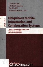 Lecture Notes in Computer Science 3272 Ubiquitous Mobile Information and Collaboration Systems Secon