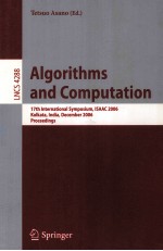 Lecture Notes in Computer Science 4288 Algorithms and Computation 17th International Symposium