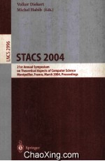 Lecture Notes in Computer Science 2996 STACS 2004 21st Annual Symposium on Theoretical Aspects of Co