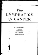 THE LYMPHATICS IN CANCER