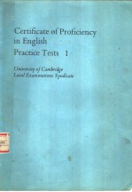 CERTIFICATE OF PROFICIENCY IN ENGLISH PRACTICE TESTS 1