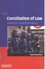 THE CONSTITUTION OF LAW LEGALITY IN A TIME OF EMERGENCY