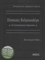 THE INTERACTIVE CASEBOOK SERIES DOMESTIC RELATIONSHIPS A CONTEMPORARY APPROACH