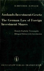 THE GERMAN LAW CONCERNING THE DIS TRIBUTION OF FOREIGN INVESTMENT SHARES