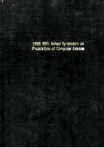 1998 38th Annual Symposium on Foundations of Computer Science