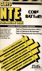 CLIFFS NATIONAL TEACHER EXAMINATIONS CORE BATTERY PREPARATION GUIDE