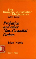 PROBATION AND OTHER NON-CUSTODIAL ORDERS