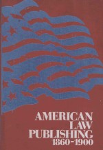 AMERICAN PUBLISHING 1860-1900 BIBLIOGRAPHIC INDEXES