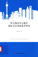 特大城市中心城区国际交往功能提升研究