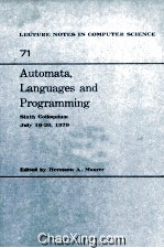 Lecture Notes in Computer Science 71 Automata