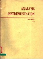 ANALYSIS INSTRUMENTATION  VOLUME 11