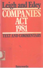 THE COMPANIES ACT 1981 TEXT AND COMMETARY