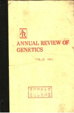 ANNUAL REVIEW OF GENETICS  VOLUME 25