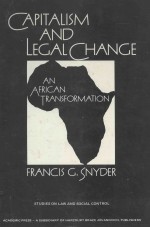 CAPITALISM AND LEGAL CHANGE AN AFRICAN TRANSFORMATION