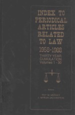 INDEX TO PERIODICAL ARTICLES RELATED TO LAW VOLUMEⅣ