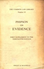 PHIPSON ON EVIDENCE