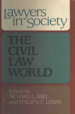 LAWYERS IN SOCIETY THE CIVIL LAW WORLD