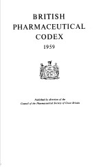 BRITISH PHARMACEUTICAL CODEX 1959