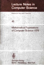 Lecture Notes in Computer Science 45 Mathematical Foundations of Computer Science 1976