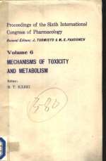 MECHANISMS OF TOXICITY AND METABOLISM  VOLUME 6