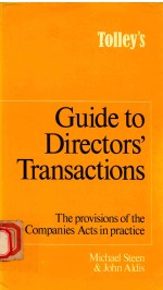 TPLLEY'S GUIDE TO DIRECTORS' TRANSACTIONS