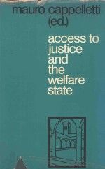 ACCESS  TO JUSTICE AND THE WELFARE STATE