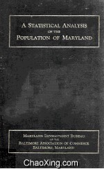 A Statistical Analysis Of The Population Of Maryland