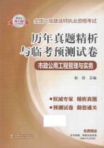 全国二级建造师执业资格考试  历年真题精析与临考预测试卷  市政公用工程管理与实务  2013电力版