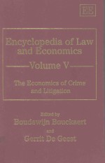 ENCYCLOPEDIA OF LAW AND ECONOMICS VOLUME Ⅴ