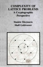 Complexity of Lattice Problems A Cryptographic Perpective