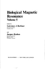 BIOLOGICAL MAGNETIC RESONANCE VOLUME 5