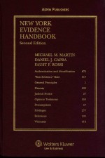 NEW YORK EVIDENCE HANDBOOK