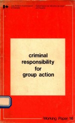 CRIMINAL RESPONSIBILITY FOR GROUP ACTION