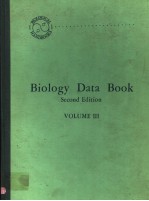 BIOLOGY DATA BOOK  SECOND EDITION  VOLUME Ⅲ