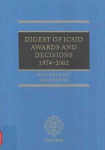 DIGEST OF ICSID AWARDS AND DECISIONS 1974-2002