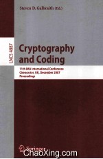 Lecture Notes in Computer Science 4887 Cryptography and Coding 11th IMA International Conference