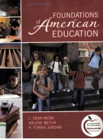 FOUNDATIONS OF AMERICAN EDUCATION SIXTH EDITION