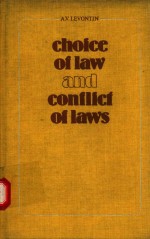 CHOICE OF LAW AND CONFLICT OF LAWS