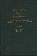 METHODS IN ENZYMOLOGY  VOLUME LVI  BIOMEMBRANES  PART G:BIOENERGETICS:BIOGENESIS OF MITOCHONDRIA