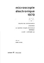 MICROSCOPIE ELECTRONIQUE  1970  VOLUME III