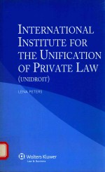 INTERNATIONAL INSTITUTE FOR THE UNIFICATION OF PRIVATE LAW